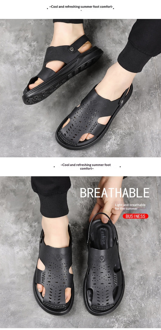 Sandalias de Cuero Genuino - Comodidad Total para Conducir y Actividades Exteriores - Image 14