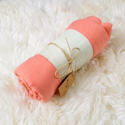 Pañuelo Ligero de Algodón y Lino en Colores Sólidos - Image 18