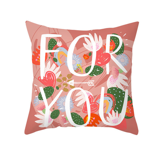 Funda de Cojín Estampada Melocotón para Sala y Dormitorio - Edición Día de San Valentín - Image 10
