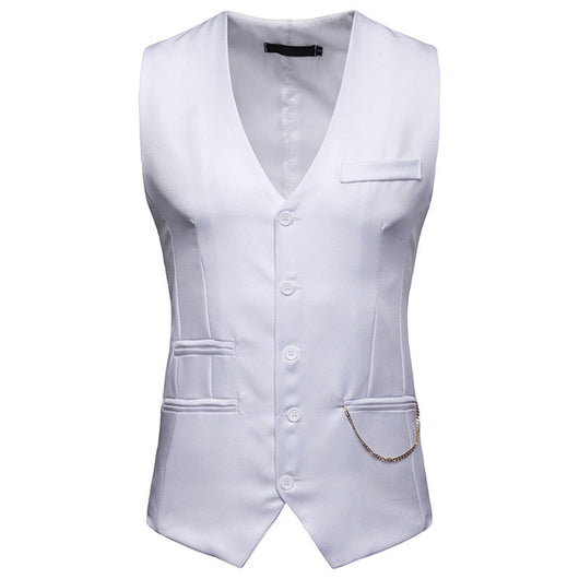 Chaleco y Chaqueta de Traje para Hombre con Accesorios de Lujo - Image 11