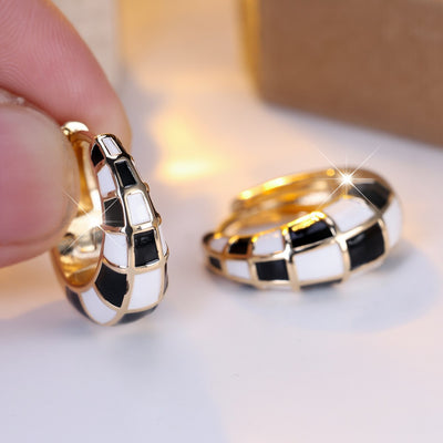 Aretes Tipo Cuff Cuadros Franceses Clásicos y Modernos - Image 3