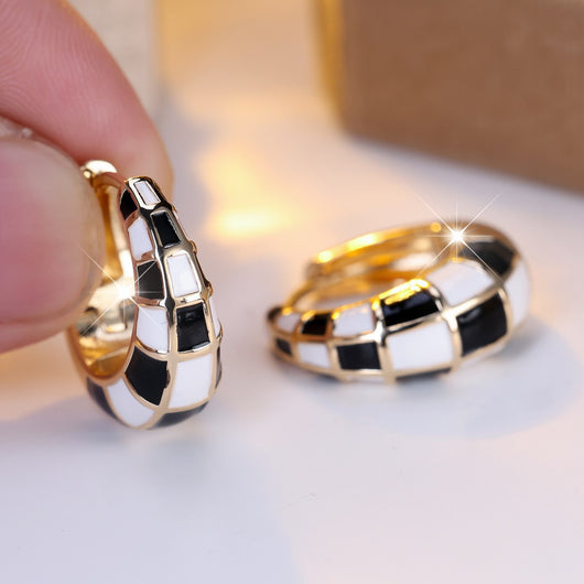 Aretes Tipo Cuff Cuadros Franceses Clásicos y Modernos - Image 3