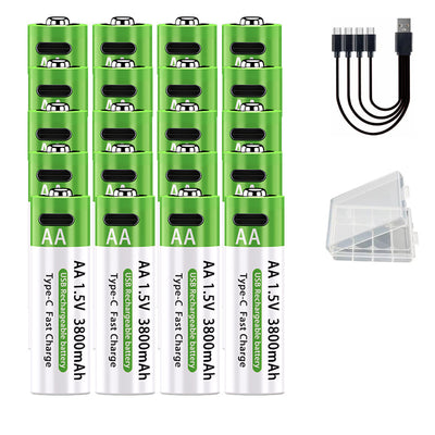 Batería Recargable No 5 de Litio 15V Carga Rápida USB-C AA 3800mAh - Image 7