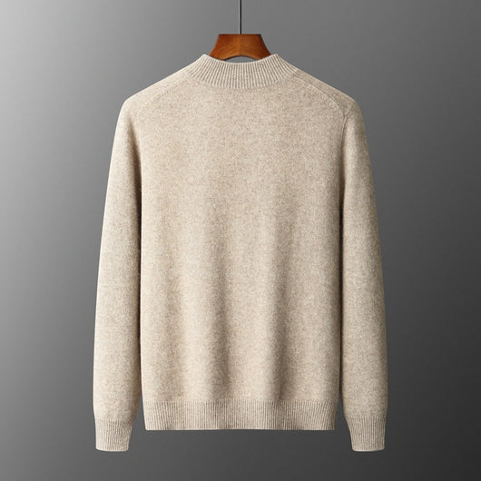 Cardigan de Lana para Hombre con Cuello Alto y Cierre de Cremallera - Image 3