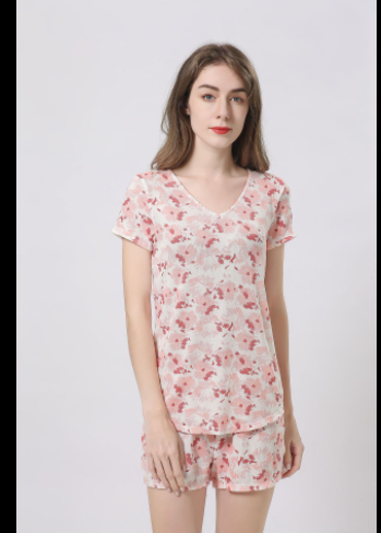 Pijama Corto para Mujer - Conjunto de Manga Corta y Short Cómodo - Image 12