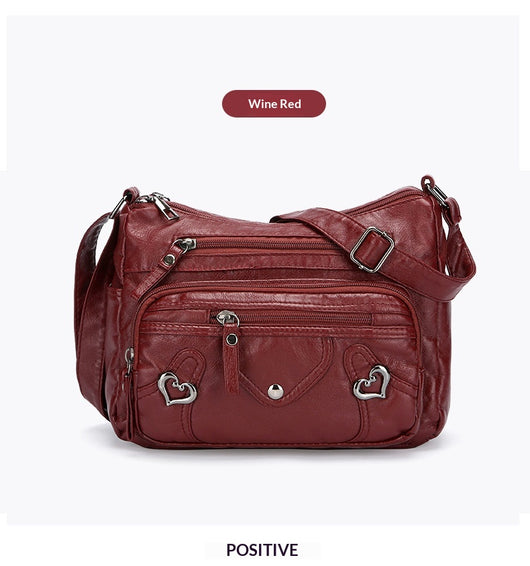 Bolso Bandolera de Lujo Versátil con Diseño Multicapas Espacioso - Image 22