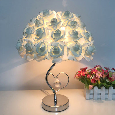 Lámpara de Escritorio Decorativa con Rosas - Luz LED 220V para Dormitorio y Día de Enamorados - Image 9