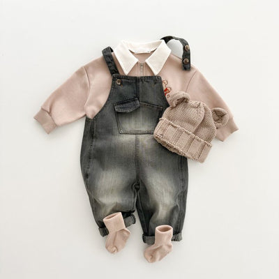Jeans Retro de Una Pieza para Niños y Niñas - Comodidad Casual - Image 9