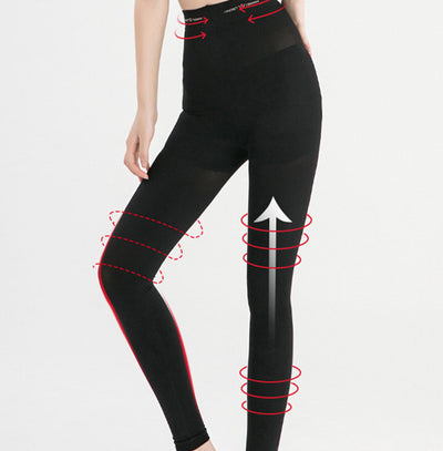Pantimedias Reductoras 110D con Levantador de Glúteos y Control de Abdomen Negro - Image 8