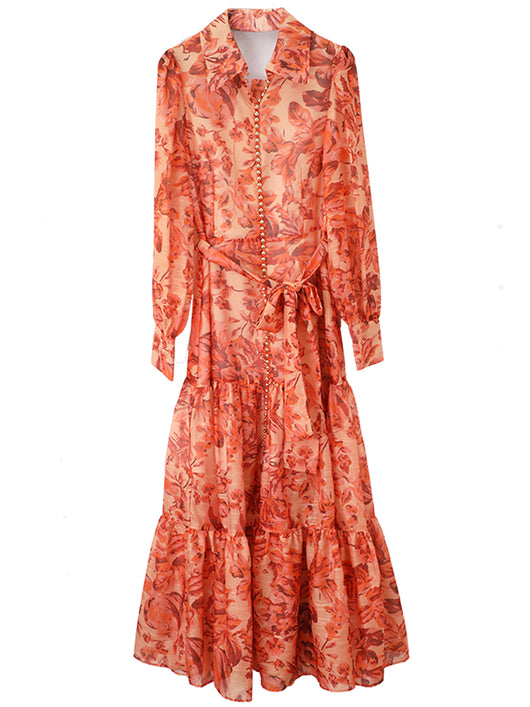 Vestido Camisero Francés de Manga Larga para Mujer - Image 7