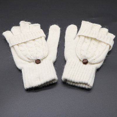 Guantes de Lana Convertibles con Mitones Ajustables para Hombre y Mujer - Image 6