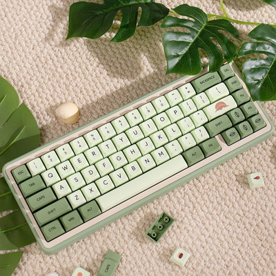 Teclado Mecánico 124 Teclas Matcha - Keycaps PBT Sublimados