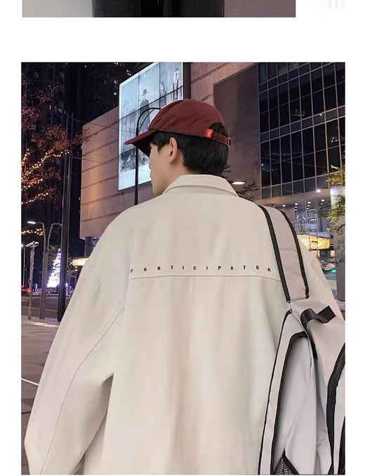 Cardigan Oversized Suelto de Manga Larga para Hombre - Image 15
