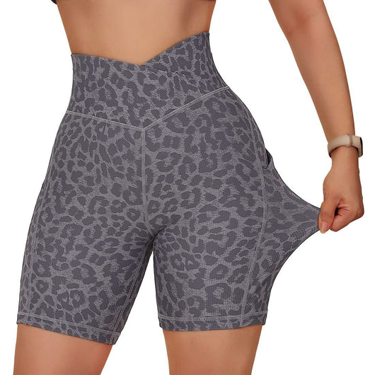 Shorts Deportivos Cruzados para Mujer con Bolsillos y Cinturón - Image 18