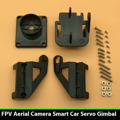 Montaje Gimbal Dual Eje con Cámara Ultrasónica FPV para Auto Inteligente - Image 5