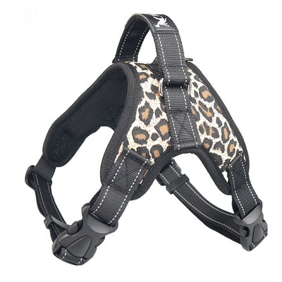 Blue and black mesh dog harness with adjustable straps, a D-ring for leash attachment, and a quick-release buckle. - Image 8