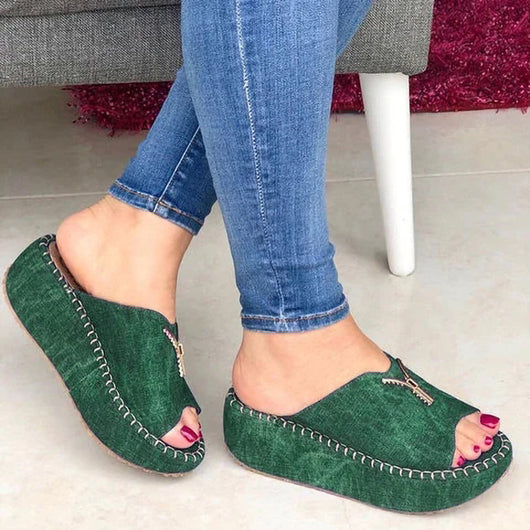 Sandalias Plataforma Boca de Pez Talla Grande - Image 5