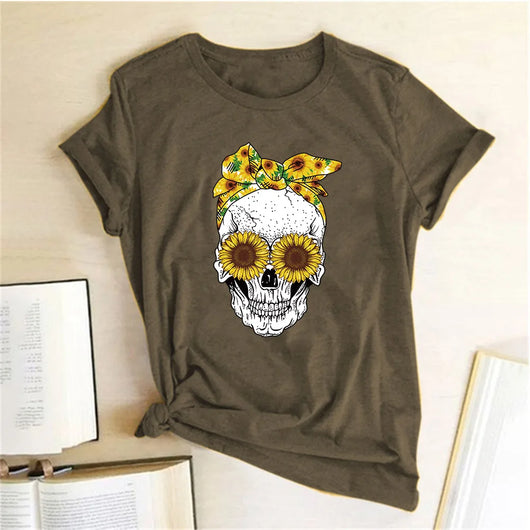 Playera Estampada Casual de Cuello Redondo - Image 36