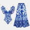 Traje de Baño Enterizo Estampado para Mujer - Diseño Moderno y Versátil