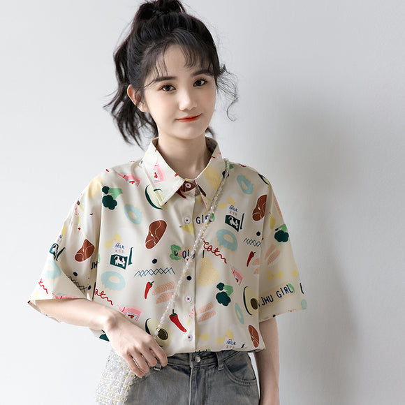 Polo Retro Holgado para Niña - Camiseta Escolar Manga Corta Comodísima