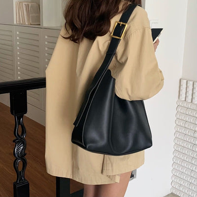 Bolso Bandolera Tipo Bucket de Gran Capacidad Versátil para Mujer - Image 12