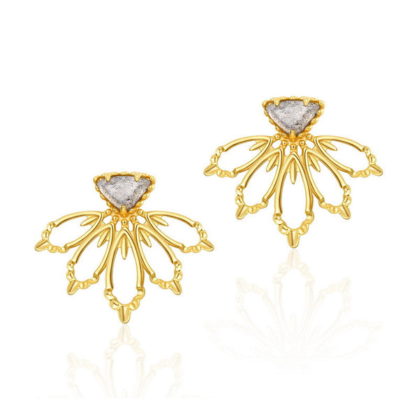 Aretes de Plata Esterlina Hechos a Mano con Piedras Naturales - Image 3