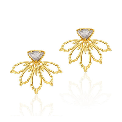 Aretes de Plata Esterlina Hechos a Mano con Piedras Naturales - Image 3
