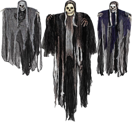 Juego de 3 Fantasmas Colgantes para Decoración de Halloween - Image 5