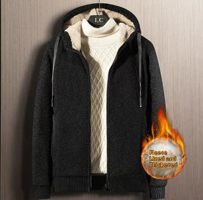Cardigan Sudadera con Cierre y Capucha para Hombre - Invierno - Image 2