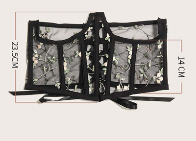 Faja Reductora Femenina con Malla Elástica y Detalles Bordados - Image 11