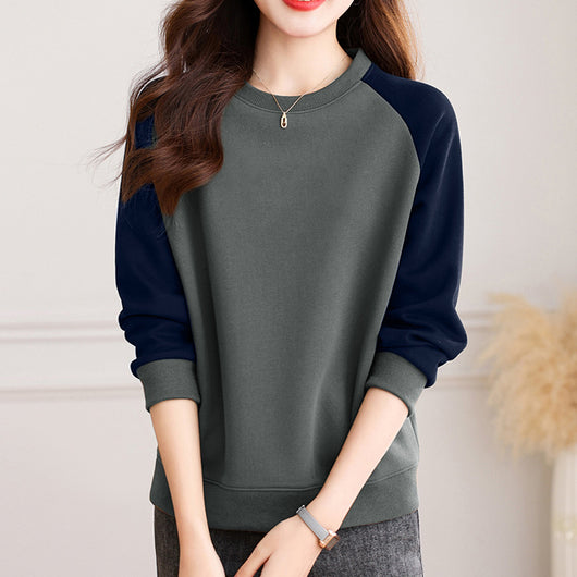 Sudadera Cuello Redondo con Mangas Raglán para Mujer - Image 4