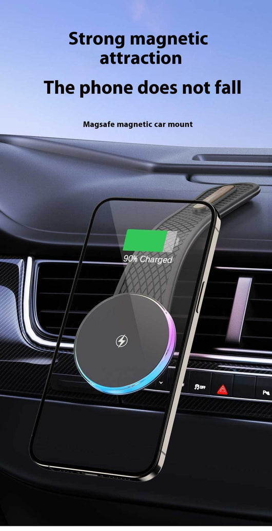 Soporte Magnético Inalámbrico para Auto con Luz LED y Aleación de Titanio - Image 11