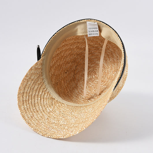 Gorro de Paja con Visera para Mujer - Protección Solar Elegante - Image 5
