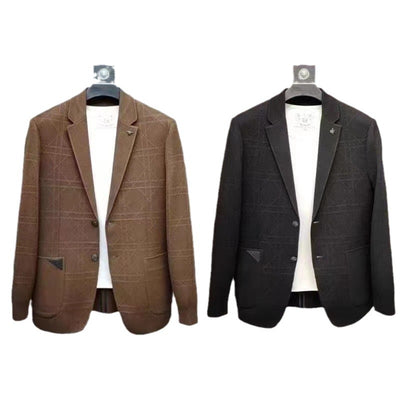 Suéter Tipo Saco Otoño-Invierno para Hombre con Textura Jacquard - Image 4