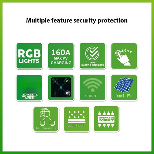 Sistema Inversor Híbrido Todo en Uno con Onda Senoidal Pura para Energía Solar Independiente - Image 3