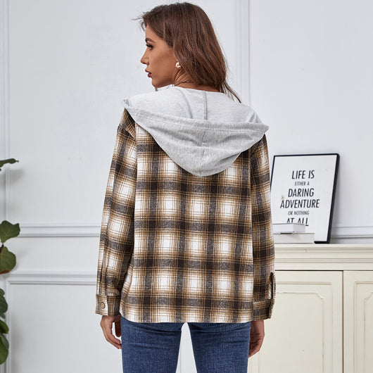 Camisa de Cuadros Retro Estilo Europeo y Americano para Mujer - Image 9