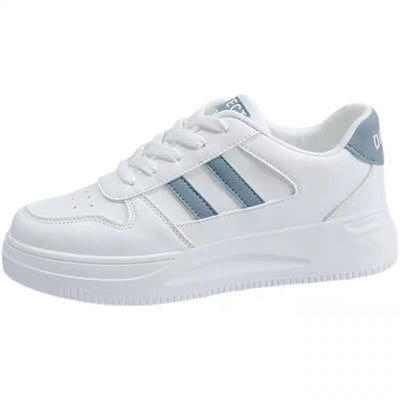 Tenis Blancos de Cuero para Mujer - Estilo Casual Deportivo Versátil - Image 3