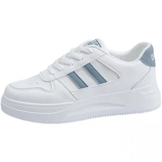 Tenis Blancos de Cuero para Mujer - Estilo Casual Deportivo Versátil - Image 3