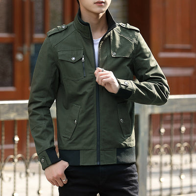 Abrigo Coreano de Algodón para Hombre Talla Grande