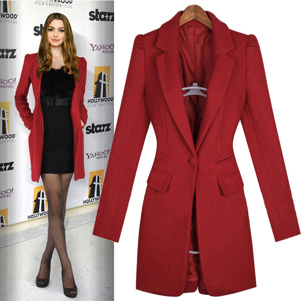 Abrigo de Lana Británico Slim Fit Otoño Invierno