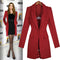 Abrigo de Lana Británico Slim Fit Otoño Invierno