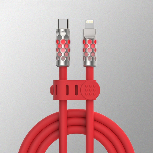 Cable de Carga Rápida de Silicona Luminiscente con Datos