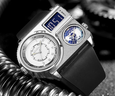 Reloj Deportivo Casual para Hombre con Esfera Grande y Correa de Cuero - Image 19