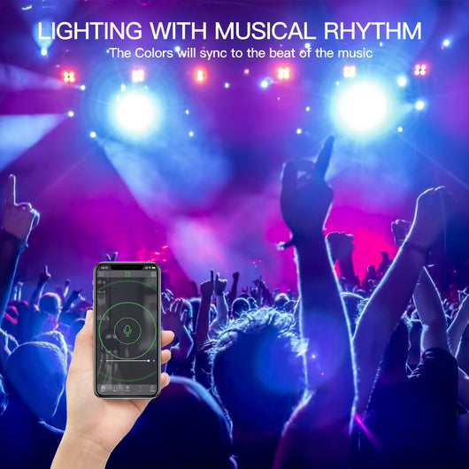 Foco LED RGB 20W Inteligente con Bluetooth, Control por Voz y Temporizador - Image 11