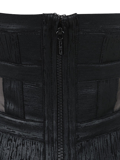 Vestido Bandage Ajustado Negro con Halter - Image 12