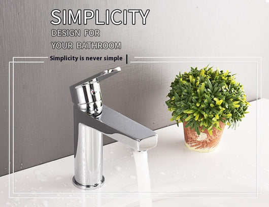 Grifo de Baño Cuadrado en Cobre con Control de Agua Caliente y Fría - Image 7