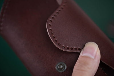 Estuche para Lentes de Cuero Fog Wax Costura Manual - Image 21