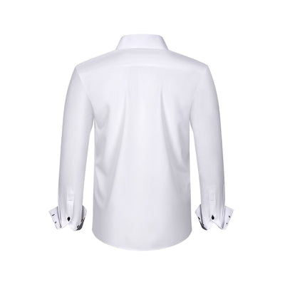 Camisa Hombre Estiramiento Cuádruple con Lunares y Bloques de Color - Image 14