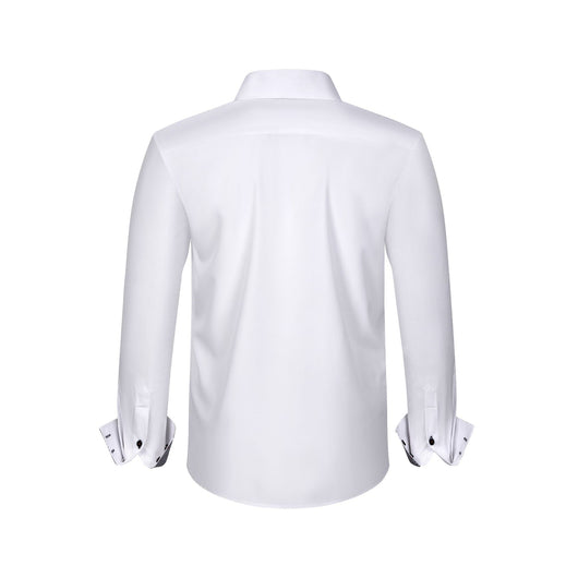 Camisa Hombre Estiramiento Cuádruple con Lunares y Bloques de Color - Image 14