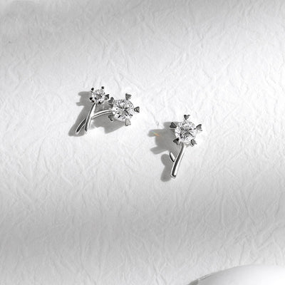 Aretes de Diente de León en Plata Esterlina - Diseño Delicado - Image 6